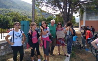 Κινητοποίηση για το κλίμα με μια μικρή συμβολική διαμαρτυρία στην Σάμη