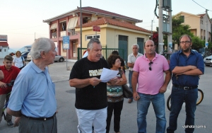 Με ένταση η χτεσινή συγκέντρωση διαμαρτυρίας στη Σάμη για το κλείσιμο της "παραλιακής οδού"