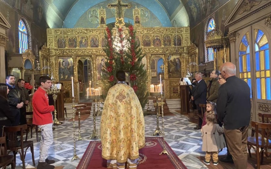 Η Λειτουργία των Χριστουγέννων στον Ι. Ν. Μεταμορφώσεως του Σωτηρος στα Τραυλιάτα