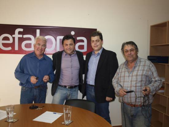 Backstage στη συνέντευξη του Γιάννη Κουρούκλη