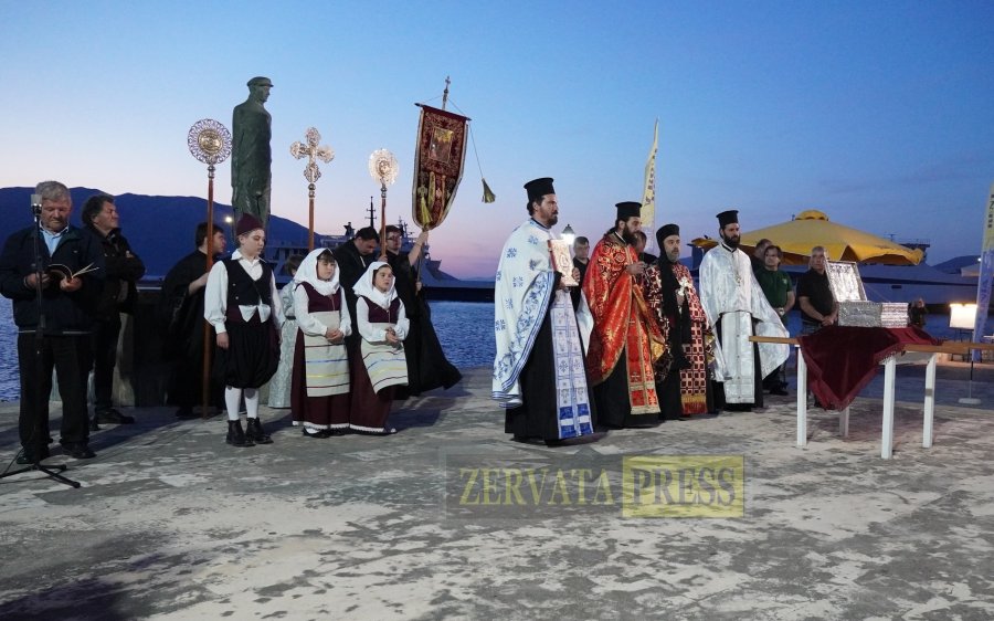 Εικόνες από τον εορτασμό της επανακομιδής των Ιερών Λειψάνων των Αγίων Φανέντων στη Σάμη