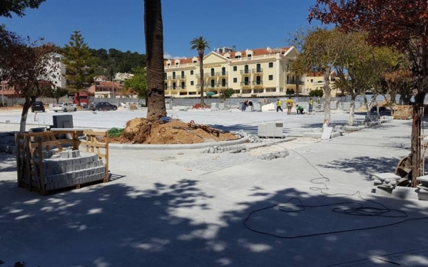 Τα έργα της πλατείας Αργοστολίου.. από πολύ ψηλά, πάρα πολύ ψηλά!
