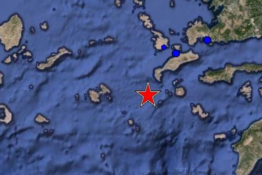 Ισχυρή δόνηση μεγέθους 5,0 R ανοιχτά της Νισύρου