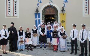 Ευχαριστήρια επιστολή του ιερού ενοριακού ναού Αγ.Σπυρίδωνος (παπα-Μπασιά) Ληξουρίου και ανακοίνωση πανηγύρεως Αναληψεως