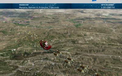 Norad Santa tracker – live: Δείτε ζωντανά την πορεία του Αγιου Βασίλη, ανά τον πλανήτη!