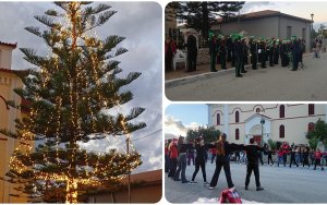 Άναψε το χριστουγεννιάτικο δέντρο του Δήμου Σάμης