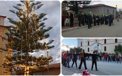 Άναψε το χριστουγεννιάτικο δέντρο του Δήμου Σάμης