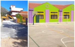Κεφαλονιά: Ανακατασκευή και βελτίωση οδοστρώματος στην είσοδο του δημοτικού σχολείου Πόρου