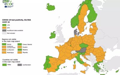 ECDC: Πράσινη για δεύτερη συνεχόμενη εβδομάδα η Ελλάδα σε θετικότητα και τεστ