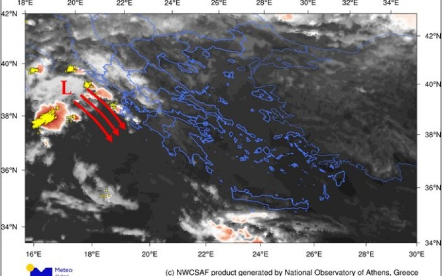 Σημαντική μεταβολή του καιρού με βροχές και τοπικές καταιγίδες στη Δυτική Ελλάδα την Τετάρτη 30/10 και Πέμπτη 31/10 (χάρτες)