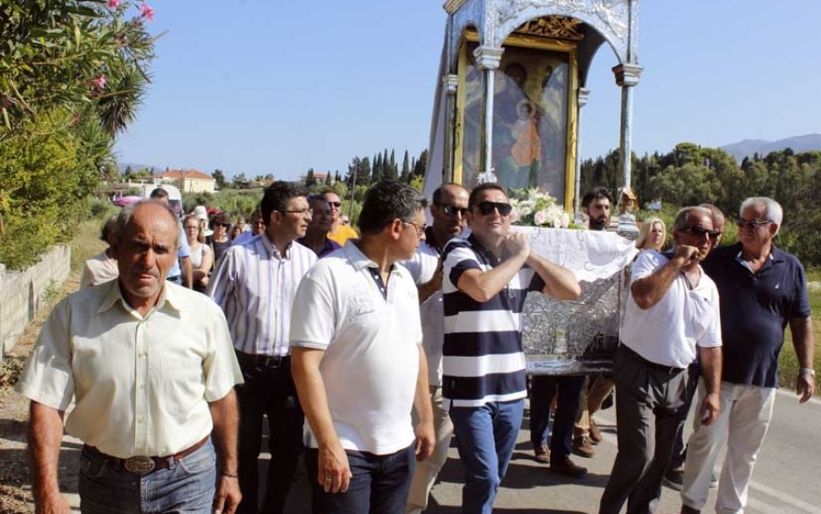 Η Κυρά η Κεχριωνιώτισσα, το Θαύμα και οι κυράδες του κεριού και της μερσίνας (εικόνες)