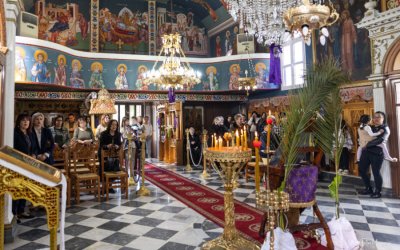 Η Κυριακή των Βαΐων στον Ιερό Ναό Ταξιαρχών στα Βαλσαμάτα
