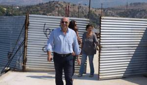 Επίσκεψη - επιθεώρηση του αντιπεριφερειάρχη Σωτήρη Κουρή στη γέφυρα