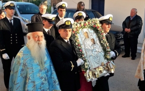 Η Λιτάνευση της εικόνας της Ευαγγελίστριας στα Φαρακλάτα (εικόνες)