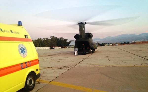 Αεροδιακομιδή παιδιατρικού περιστατικού από την Κεφαλονιά στην Αθήνα