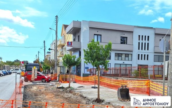 Ανάπλαση Παραλίας Αργοστολίου: Σε εξέλιξη η δεύτερη φάση του έργου