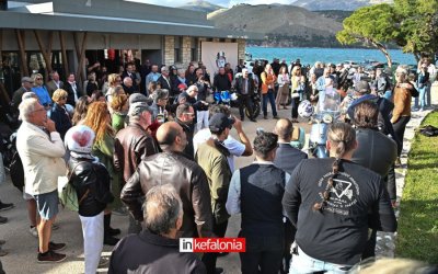 Η Κεφαλονιά γέμισε από vintage μοτοσικλέτες – Η θρυλική Elspeth Beard στο νησί!