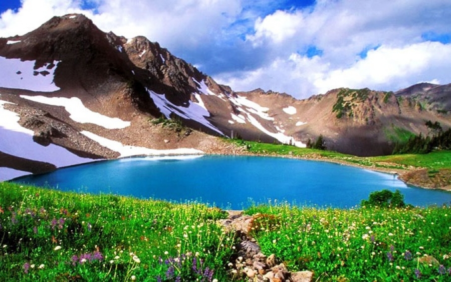 Μια γαλάζια λίμνη στα Ιμαλάια!