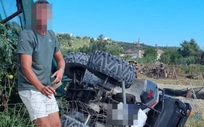 Ζάκυνθος: Γουρούνα έφυγε εκτός δρόμου στο Τσιλιβή – Ελαφρά τραυματίας ο ένας αναβάτης