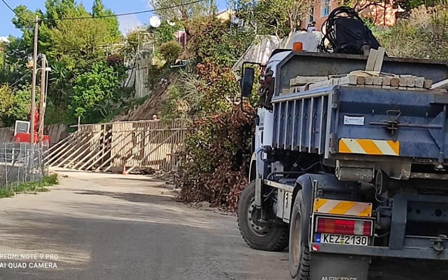 Ξεκίνησε η αποκατάσταση ζημιών του &quot;Ιανού&quot; στην Θηνιά (εικόνες)