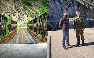 Υπουργείο Εθ. Άμυνας - Περιφέρεια: Υπεγράφη η Προγραμματική Σύμβαση για την κατασκευή προσωρινής μεταλλικής γέφυρας στο ρέμα του Χειμωνικού