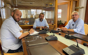 Συνάντηση πρ. Επιμελητήριου Στ. Σπαθή με τον πρ. Επιμελητηρίου Καρδίτσας, Κ. Ζυγογιαννη – Συνεργασία για λήψη μέτρων στήριξης επιχειρήσεων που επλήγησαν απο τον «Ιανό»