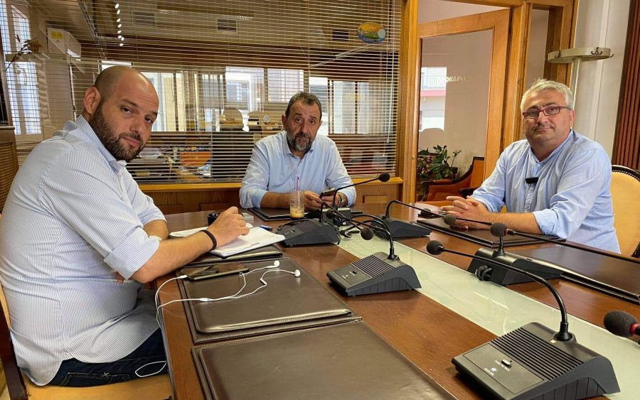 Συνάντηση πρ. Επιμελητήριου Στ. Σπαθή με τον πρ. Επιμελητηρίου Καρδίτσας, Κ. Ζυγογιαννη – Συνεργασία για λήψη μέτρων στήριξης επιχειρήσεων που επλήγησαν απο τον «Ιανό»