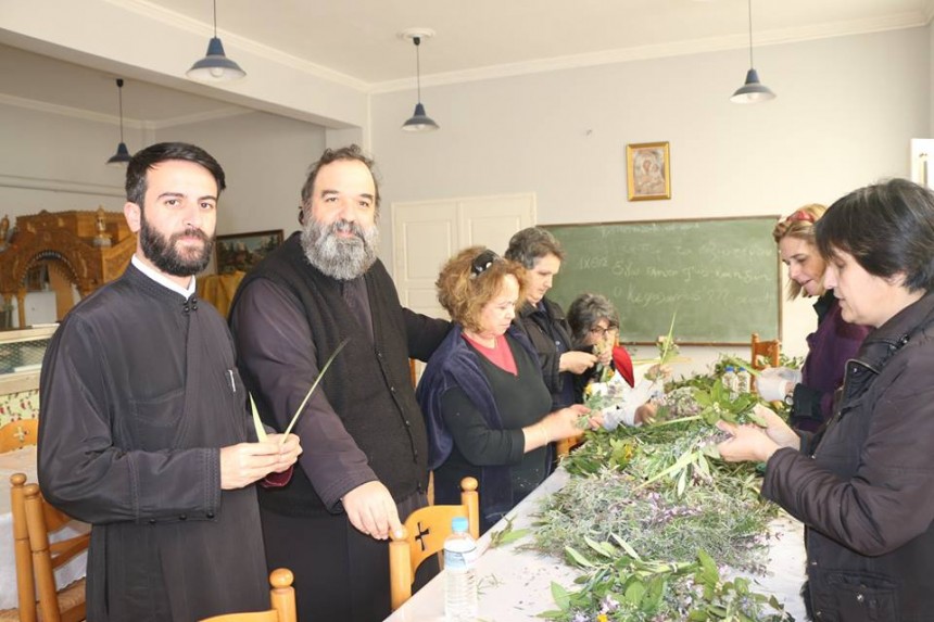 Ετοίμασαν τα Βάγια στην Μητρόπολη (εικόνες)