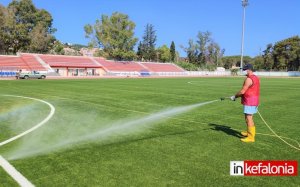 Στάδιο Αργοστολίου: Με φροντίδα και αγάπη - "Χαλί" ο αγωνιστικός χώρος! (εικόνες/video)