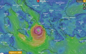 Δείτε LIVE την εξέλιξη του κυκλώνα