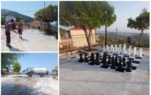 Διλινάτα: Καθαρίστηκε η πλατεία, τοποθετήθηκε το υπαίθριο σκάκι, ξεκινούν οι εκδηλώσεις! (εικόνες)