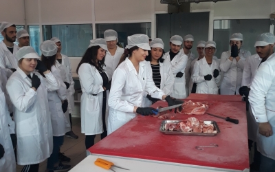 Οι φοιτητές του τμήματος «Επιστήμης και Τεχνολογίας Τροφίμων» ξεναγήθηκαν στις εγκαταστάσεις της Βιοτεχνίας Κρεάτων ΑΦΟΙ ΔΕΛΗΚΩΣΤΟΠΟΥΛΟΙ