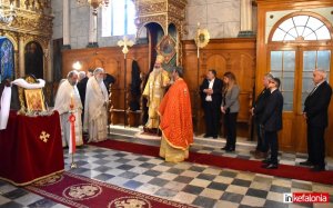 Προηγιασμένη Θεία Λειτουργία και Ιερό Μνημόσυνο του Πλοιάρχου Ν. Σκλάβου και του πληρώματος του πλοίου στον Ι.Ν. Εισοδ. Θεοτόκου στα Ντομάτα