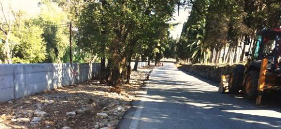 Ενημέρωση σχετικά με την διαμόρφωση πεζοδρομίων στην θέση Γεωργική Σχολή