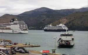 Διπλή άφιξη κρουαζιερόπλοιων σήμερα στο Αργοστόλι