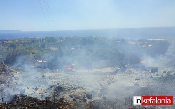 Η εικόνα της φωτιάς όπως φαίνεται από τον ΑΙΝΟ