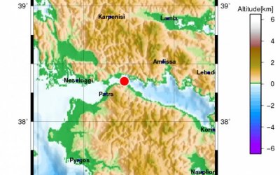 Σεισμός 5 Ρίχτερ στη Ναύπακτο - Ταρακουνήθηκε και η Πάτρα