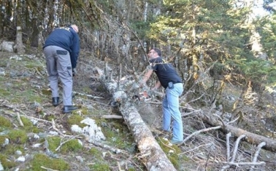 Καθάρισαν το κεντρικό μονοπάτι στον Αίνο