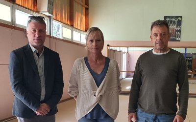 Συνάντηση Τραυλού - Σπανού με την προπονήτρια Μποζένα Μπαρτκοβσκα-Μπασιαρδή για το 32 Φεστιβάλ Γυμναστικής Για όλους "Αννα Πολλάτου"