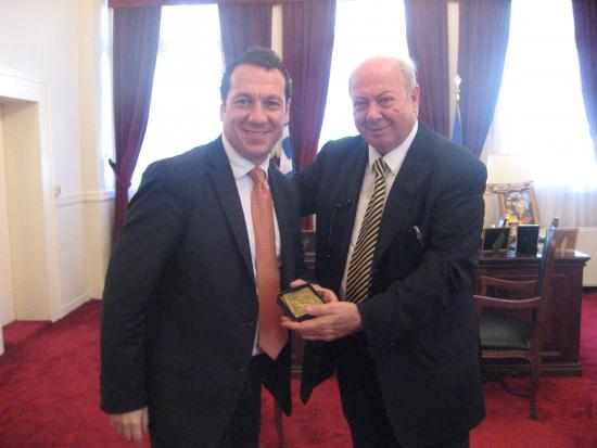 Επίσκεψη Ειδικού Γραμματέα Αγροτικής Ανάπτυξης Δ. Ιατρίδη στον Δήμαρχο