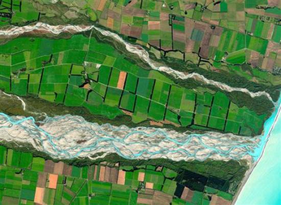 Ποτάμι της Νέας Ζηλανδίας στην «καλύτερη δορυφορική εικόνα του 2011»