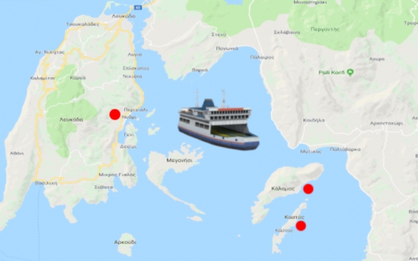 Ξεκινά η ακτοπλοϊκή σύνδεση Καλάμου και Καστού με την Λευκάδα