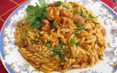 Λαχταριστό κριθαρότο με καλαμαράκια από την Σία Λαδά