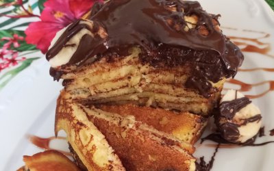 Αφράτα σοκολατένια pankakes από την Σία Λαδά
