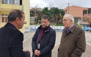 Δρ. Στέφανος Δρίτσος και Σταύρος Τραυλός επιθεωρούν τα σεισμόπληκτα σχολεία σε Αργοστόλι & Ληξούρι