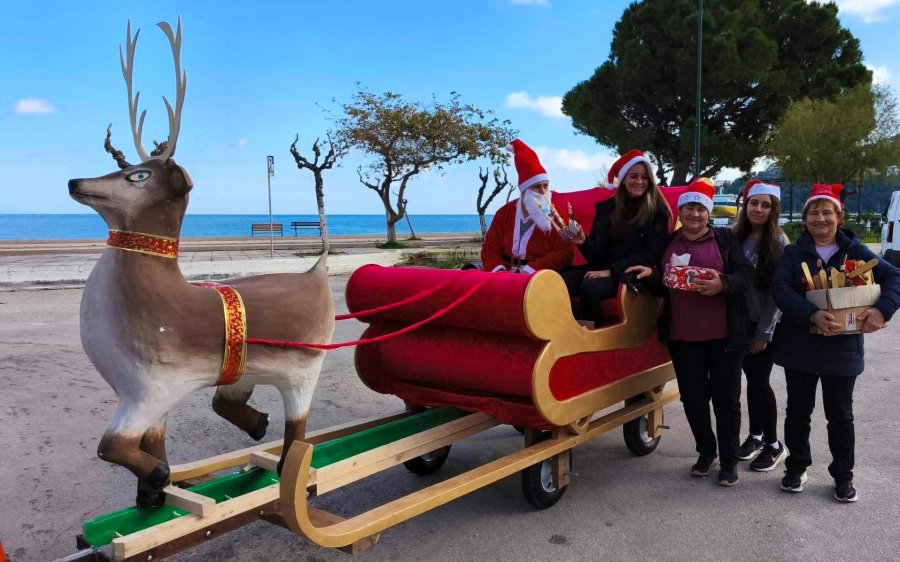 Χριστουγεννιάτικες στιγμές χαράς στον Πόρο με τον Αϊ Βασίλη του «Πρόνησου»