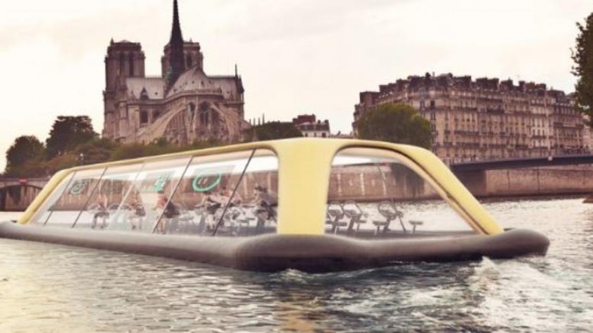 Απίθανο: Γυμναστήριο - καράβι κατά μήκος του Σηκουάνα στο Παρίσι