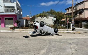 Τροχαίο ατύχημα στην Σκάλα (εικόνες)