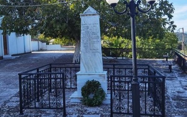 Έγινε κατάθεση στεφάνου στο Πυργί