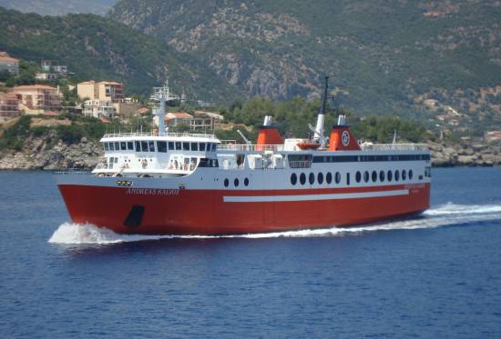 Το "Ανδρέας Κάλβος" στη γραμμή Πάτρα – Σάμη – Ιθάκη